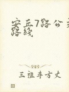 安丘7路公交车路线
