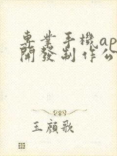 专业手机app开发制作公司