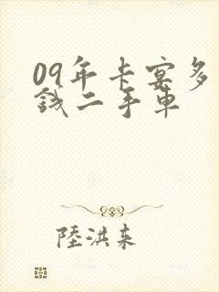 09年卡宴多少钱二手车