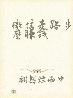 微信走路步数怎么赚钱