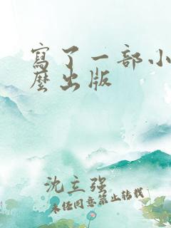 写了一部小说怎么出版