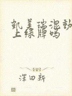 凯美瑞混动可以上绿牌吗