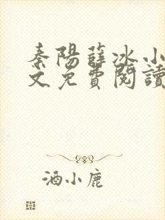 秦阳薛冰小说全文免费阅读无弹窗