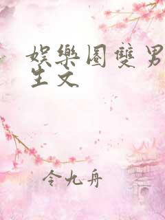 娱乐圈双男主重生文