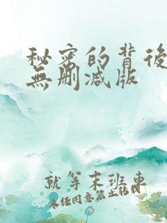 秘密的背后全集无删减版