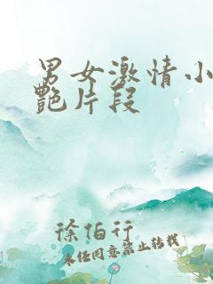 男女激情小说香艳片段