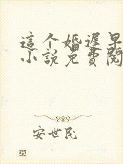 这个婚迟早要离小说免费阅读