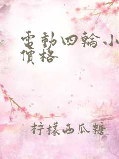 电动四轮小货车价格