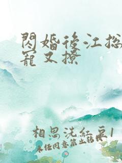 闪婚后江总他又宠又撩