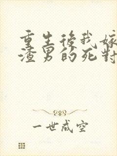 重生后我嫁给了渣男的死对头程小澄