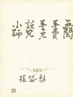 小说平平无奇大师兄免费阅读