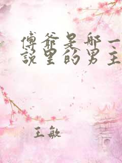 傅爷是哪一部小说里的男主角