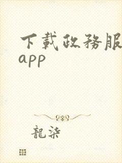 下载政务服务网app