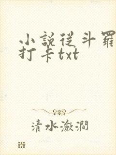 小说从斗罗开始打卡txt 小说从斗罗开始打卡txt