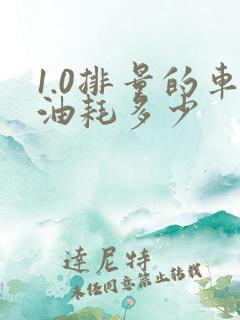 1.0排量的车油耗多少