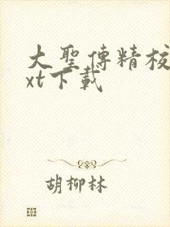 大圣传精校版txt下载