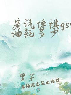 广汽传祺gs4油耗多少