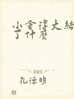 小舍得大结局讲了什么
