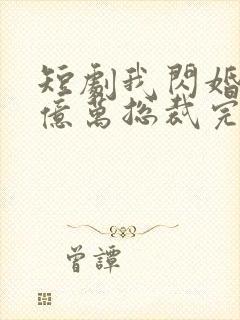 短剧我闪婚了个亿万总裁完整版