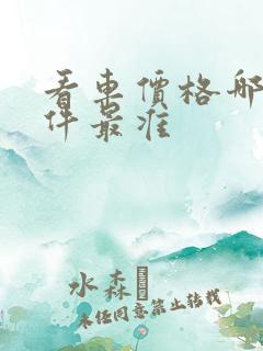 看车价格哪个软件最准