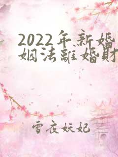 2022年新婚姻法离婚财产怎么分割