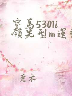 宝马530li领先型m运动套装落地价