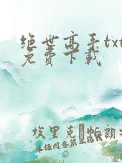 绝世高手txt免费下载