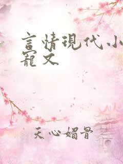 言情现代小说甜宠文
