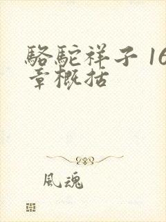 骆驼祥子 16章概括