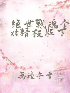 绝世战魂全本txt精校版下载