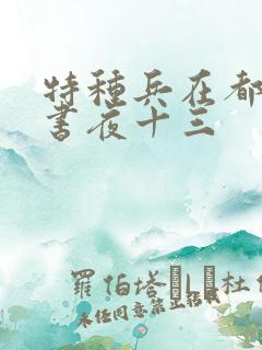 特种兵在都市听书夜十三