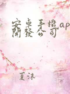 安卓手机app开发公司