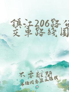 镇江206路公交车路线图