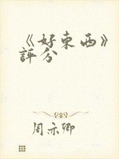 《好东西》豆瓣评分