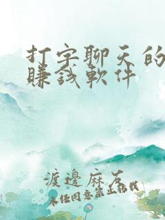 打字聊天的平台赚钱软件