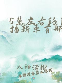 5万左右的自动挡新车有哪些