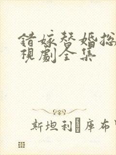 错嫁替婚总裁电视剧全集
