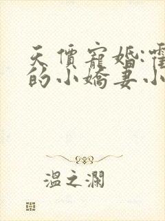 天价宠婚:霍总的小娇妻小说免费阅读