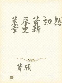 叶辰萧初然最新章更新