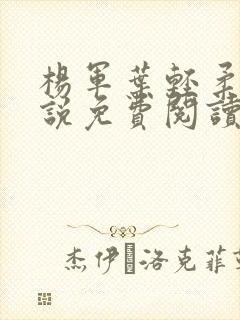 杨军叶轻柔的小说免费阅读无弹窗