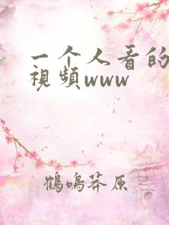 一个人看的日本视频www