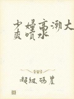 少妇高潮大叫好爽喷水