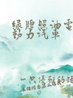 绿牌照油电混合动力汽车