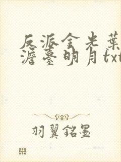 反派金光叶玄,澹台明月txt