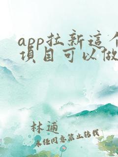 app拉新这个项目可以做吗