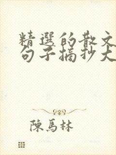 精选的散文优美句子摘抄大全