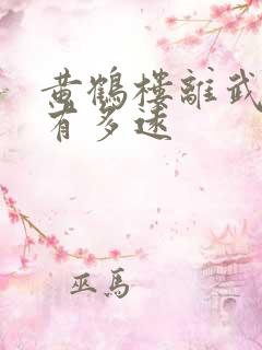 黄鹤楼离武昌站有多远