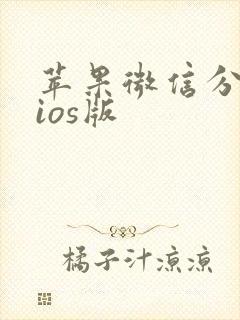 苹果微信分身版ios版