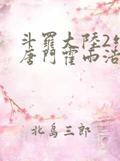 斗罗大陆2绝世唐门霍雨浩王冬儿