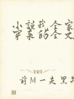 小说我全家都是穿来的全文